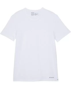 Columbia 100% Pure Cotton Crew Neck Tee Classic Fit Solid 3-Pack