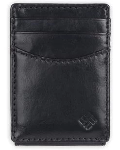Columbia Men's Leather Front Pocket Wallet Card Holder For Travel