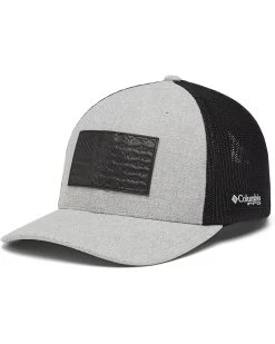 Columbia PFG Leather Fish Flag™ Mesh Ball Cap